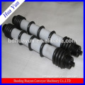 133mm diameter rubber disc return idler rollers for mining machinery